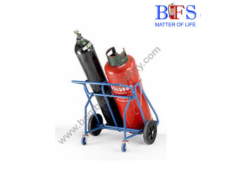 Trolley for fire extinguisher